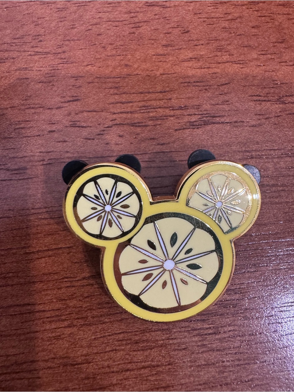 Disney Yellow Citrus Mickey Pin
